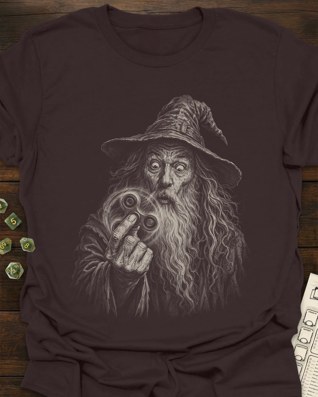 Wizard Fidget Spinner T-Shirt