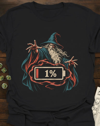 Wizard Low Battery T-Shirt