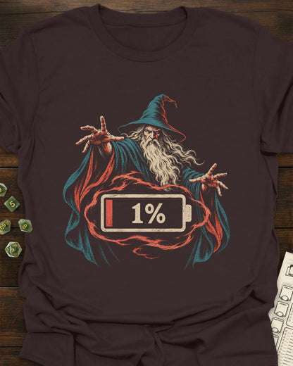 Wizard Low Battery T-Shirt