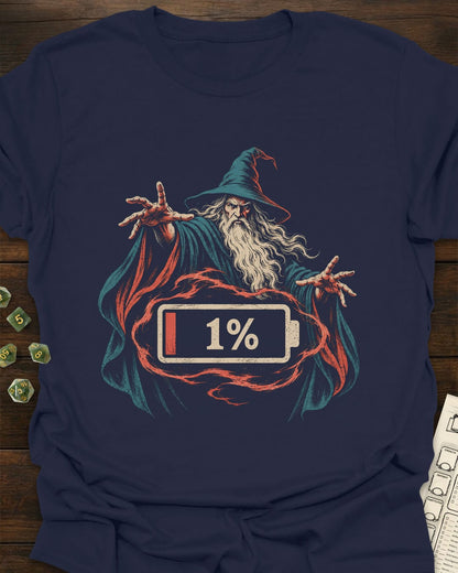 Wizard Low Battery T-Shirt